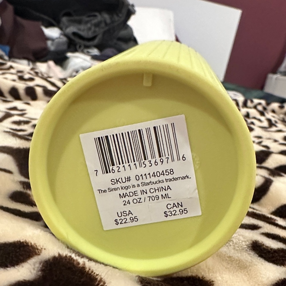 Starbucks Neon Yellow Textured Tumbler - Picture 2 of 2